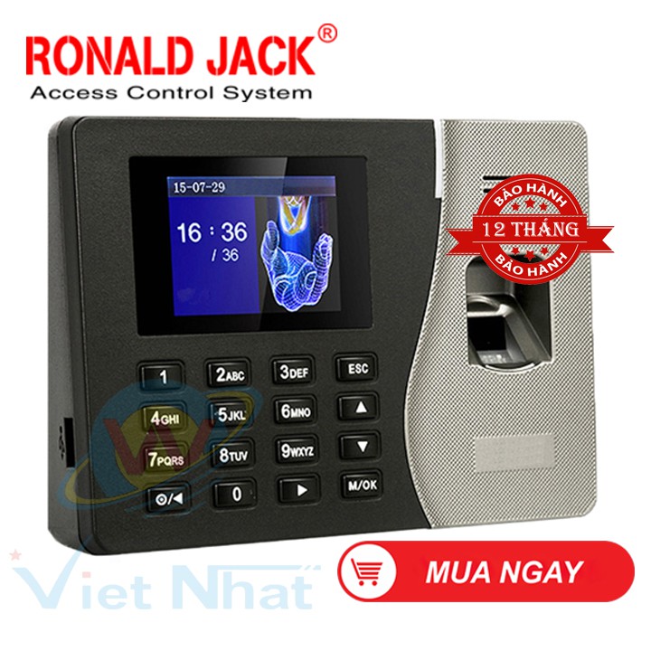 Máy Chấm Công Vân Tay Ronald Jack 2000