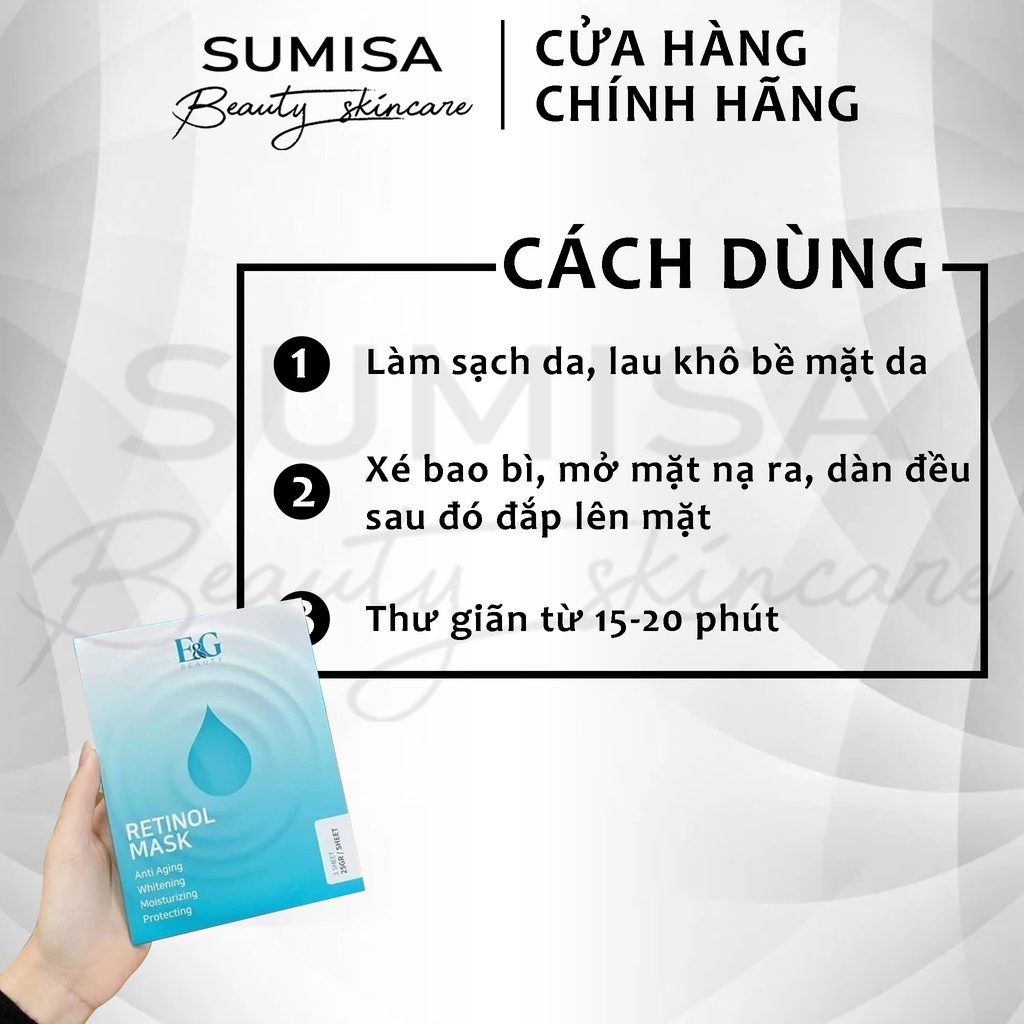 Mặt Nạ Retinol Mask E&G Hàn Quốc trẻ hóa, làm sáng da