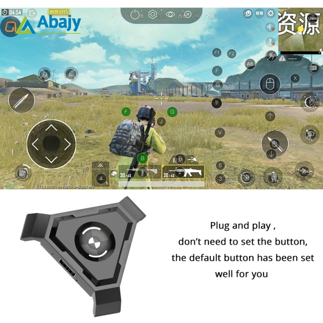 Bộ Điều Hợp Chuột Và Bàn Phím Bluetooth Chơi Game Pubg Cho Điện Thoại Android