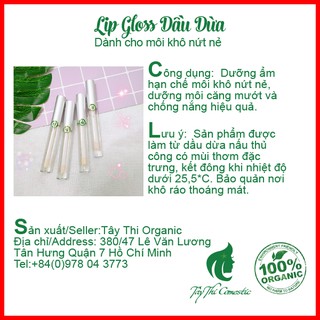 Lip Gloss Dầu Dừa Dưỡng Môi
