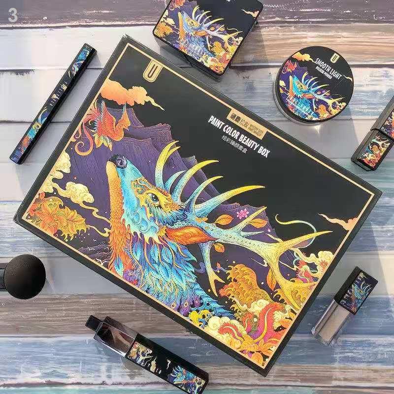✕♗✙[Mystery Deer Makeup Set] Một bộ mỹ phẩm đầy đủ màu đỏ ròng với cùng đoạn bên sinh viên mới bắt đầu làm quen hộp quà | BigBuy360 - bigbuy360.vn