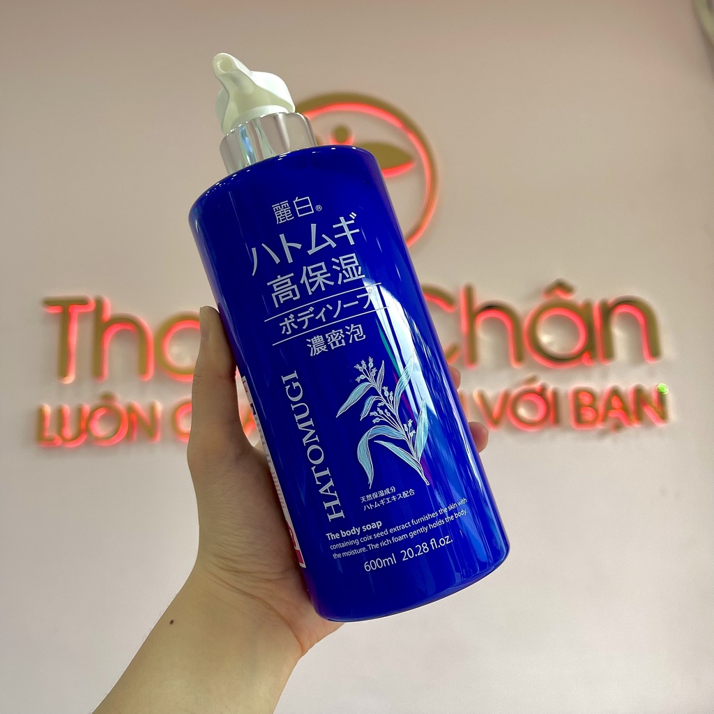 Sữa Tắm Reihaku Hatomugi Ý Dĩ Dưỡng Ẩm, Làm Sáng Da The Body Soap 600ml