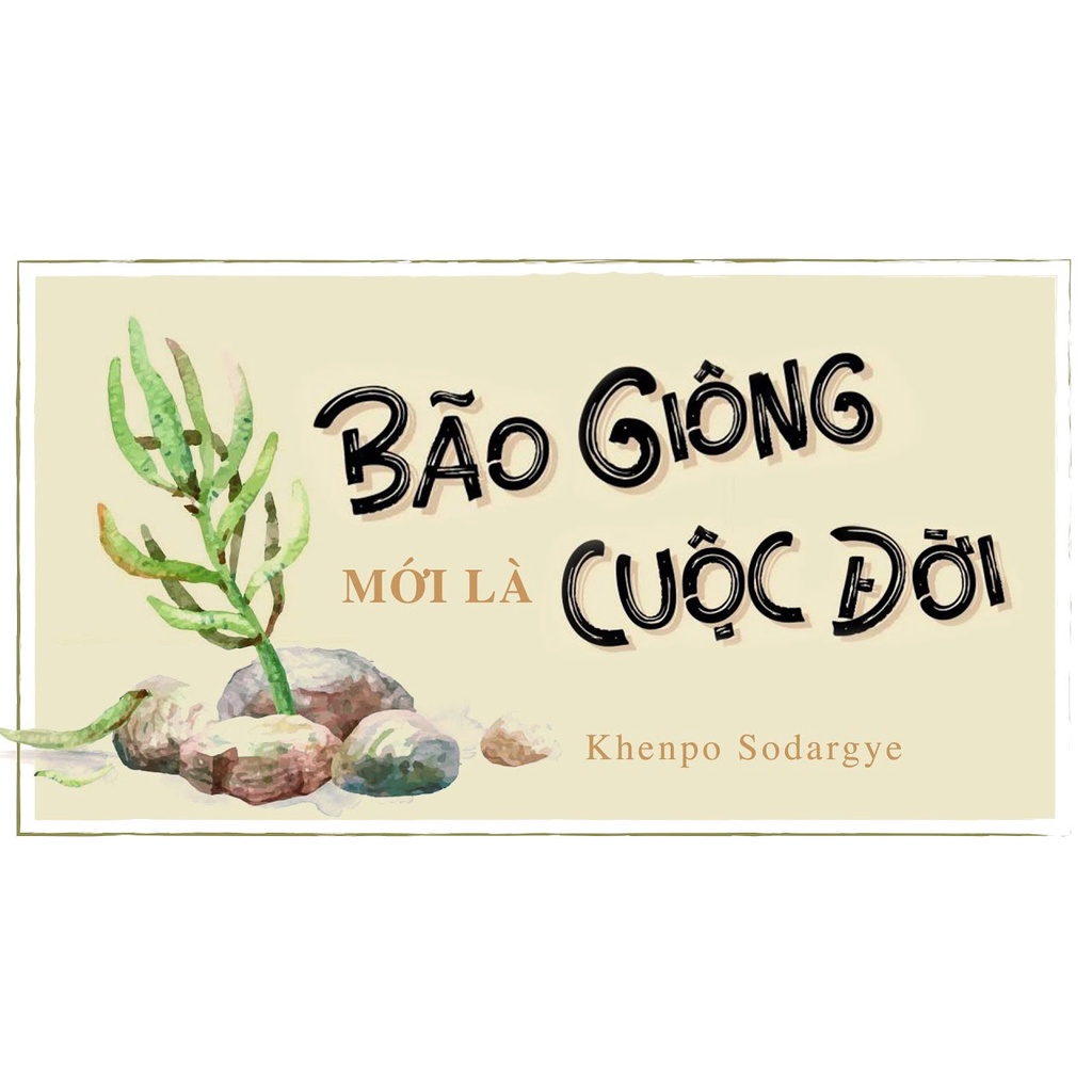 Sách - Bão Giông Mới Là Cuộc Đời Tác giả: Khenpo Sodargye Tặng Bookmark