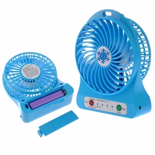 Quạt sạc tích điện mini 3 tốc độ gió tặng kèm 1 pin + 1 dây cáp sạc giá rẻ