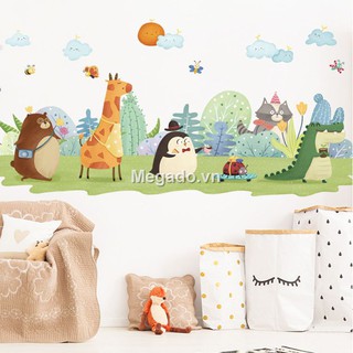 Decal dán tường con vật hoạt hình A245