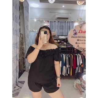 ÁO BÈO MẶC 2 KIỂU BIGSIZE LINH MÓM BIGSIZE