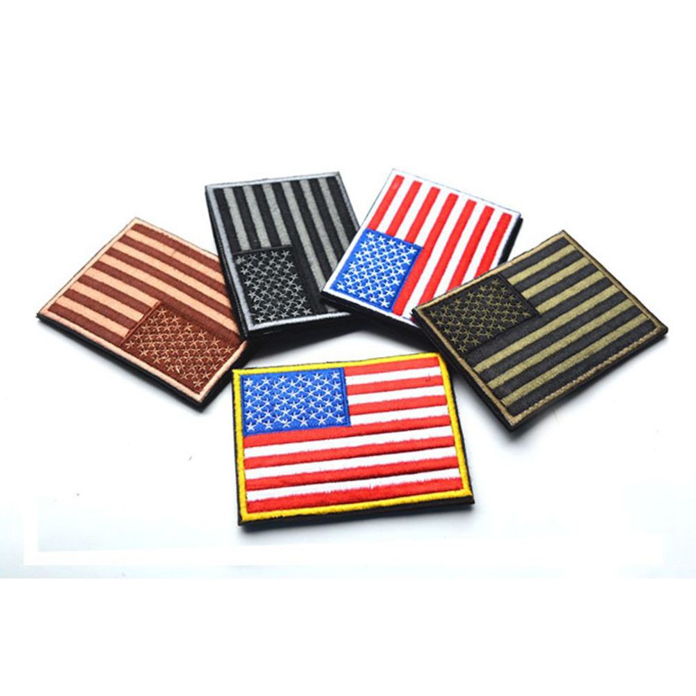 MIếng dán trang trí trang phục hình lá cờ Mỹ