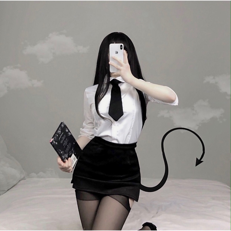 Set Đồ Ngủ Hóa Trang Cô Thư Ký Quyến Rũ Thời Trang Cho Nữ