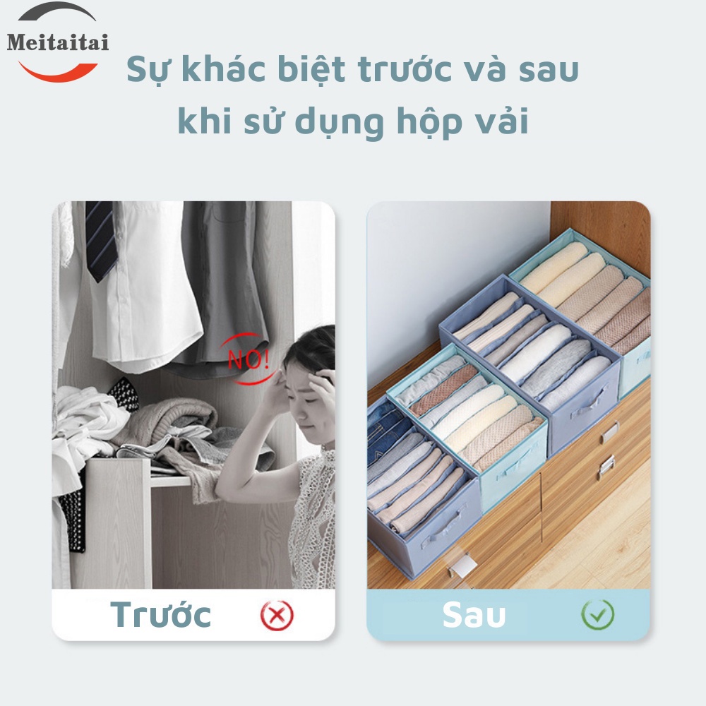 Túi đựng quần áo chia ngăn Hộp xếp đồ lót tiện ích tủ vải đựng quần áo gọn gàng ngan chia tu quan ao giỏ đựng đồ đa năng