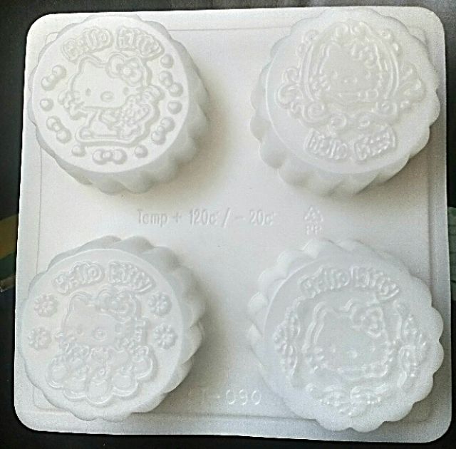 10 mẫu Khuôn rau câu trung thu nhựa Hoa văn ra bánh cỡ 125g -150g (đồng/vỉ)