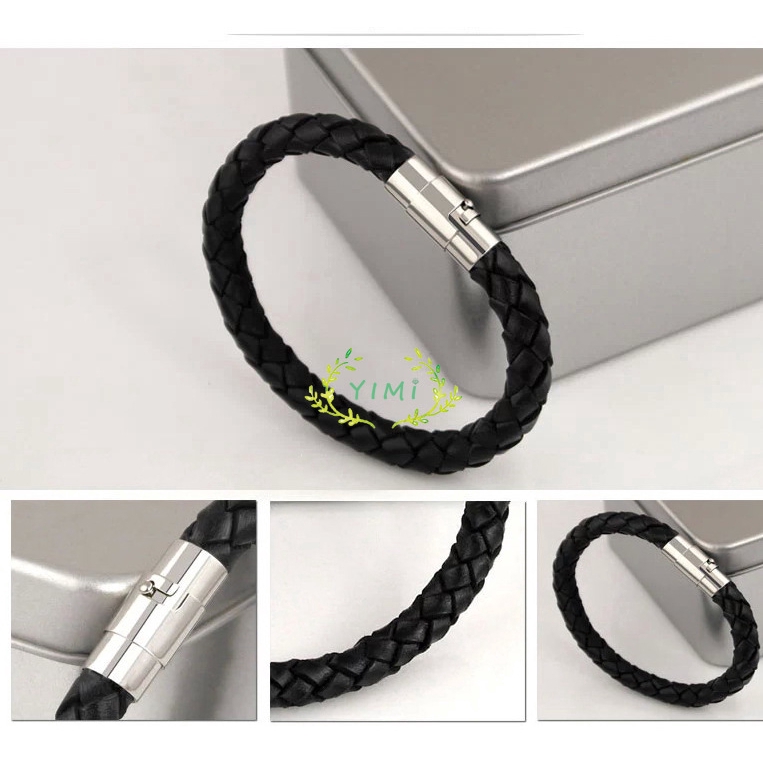 Vòng Tay Da Thời Trang Hàn Quốc Cho Nam Và Nữ