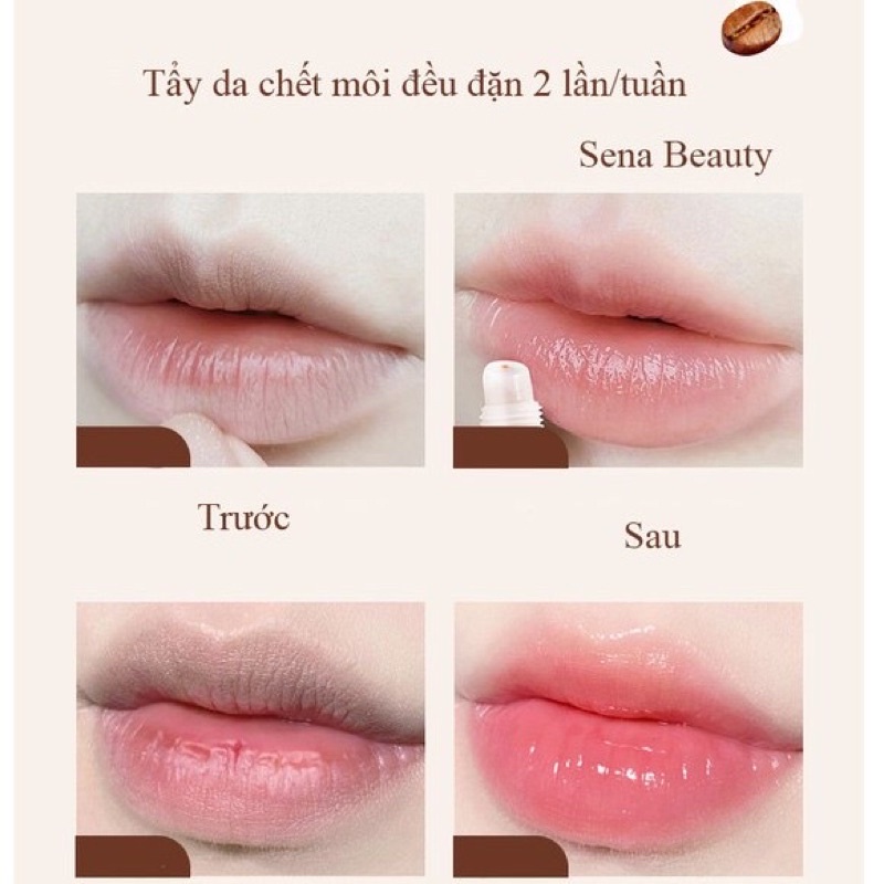 Tẩy Da Chết Tế Bào Chết Môi Hanboli Cafe CoffeeMoisturizing Lip Scrub Dưỡng Ẩm Và Căng Bóng Môi TD