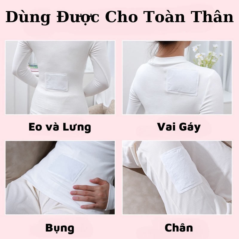 Miếng Dán Giữ Nhiệt Sưởi Ấm Cơ Thể Giúp Xoa Dịu Cơn Đau Bụng Ngày Đèn Đỏ Mã UBAVN034