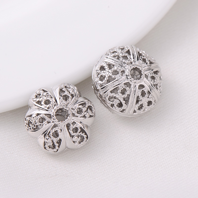 Chuỗi Hạt Rỗng Mạ Đồng Bạch Kim Dùng Làm Vòng Tay/Dây Chuyền diy