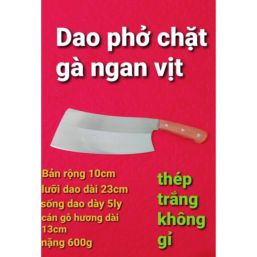 Dao phở chặt gà ngan vịt thép nhật ko rỉ