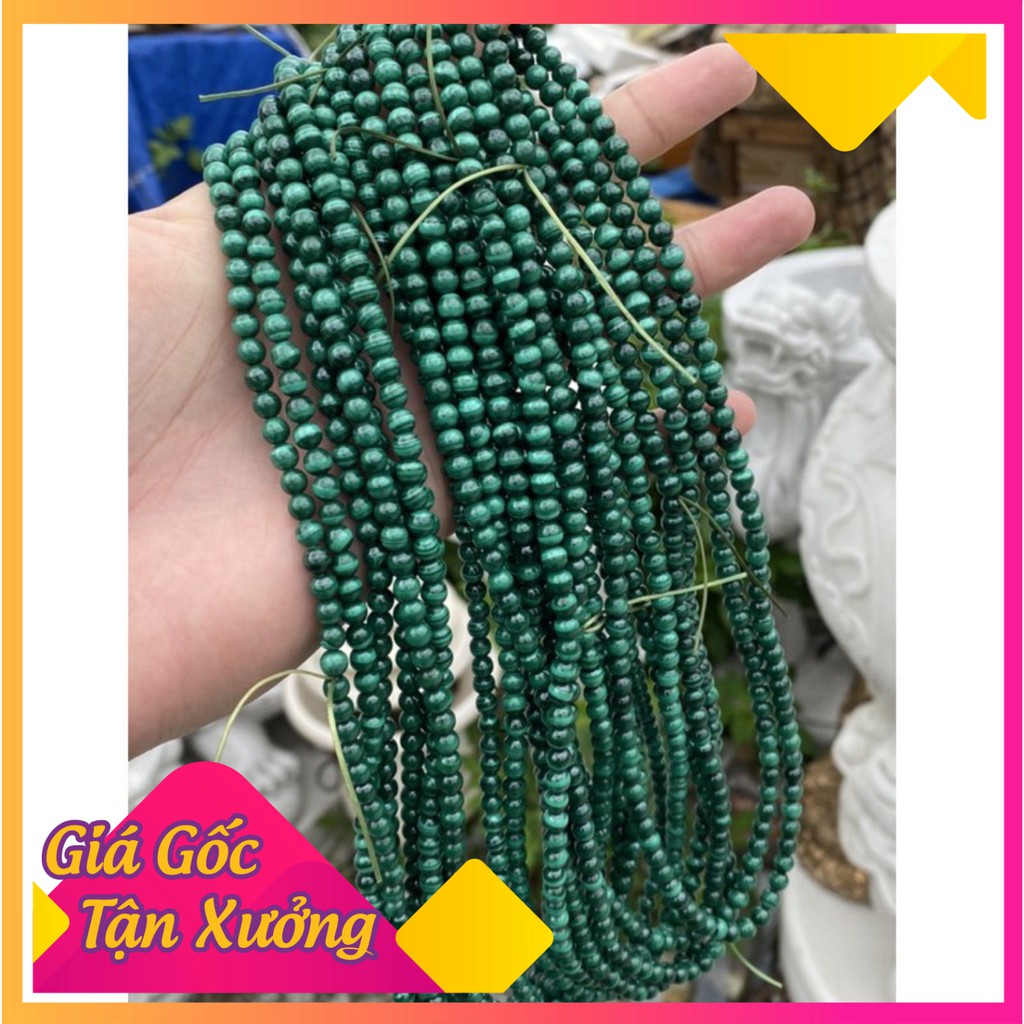 vòng tay lông công malachite quấn 3 vòng Siêu Thị Phong Thủy 9999