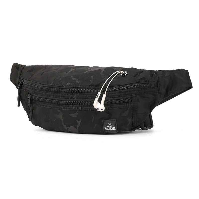 Túi đeo hông vải oxford kết hợp nylon họa tiết rằn ri thời trang cao cấp cho nam | BigBuy360 - bigbuy360.vn