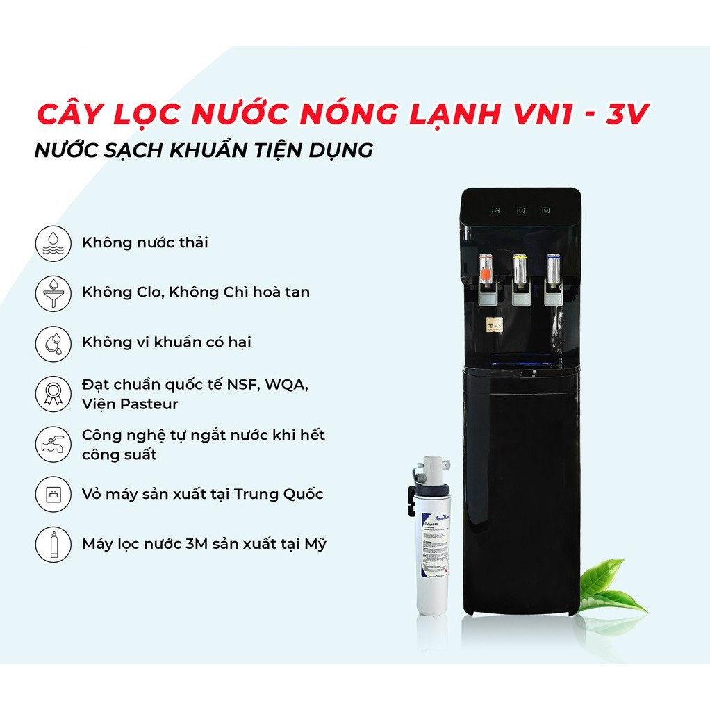 Máy lọc nước nóng lạnh VN1-3V ( Dùng lọc 3M AP EASY CYST FF )