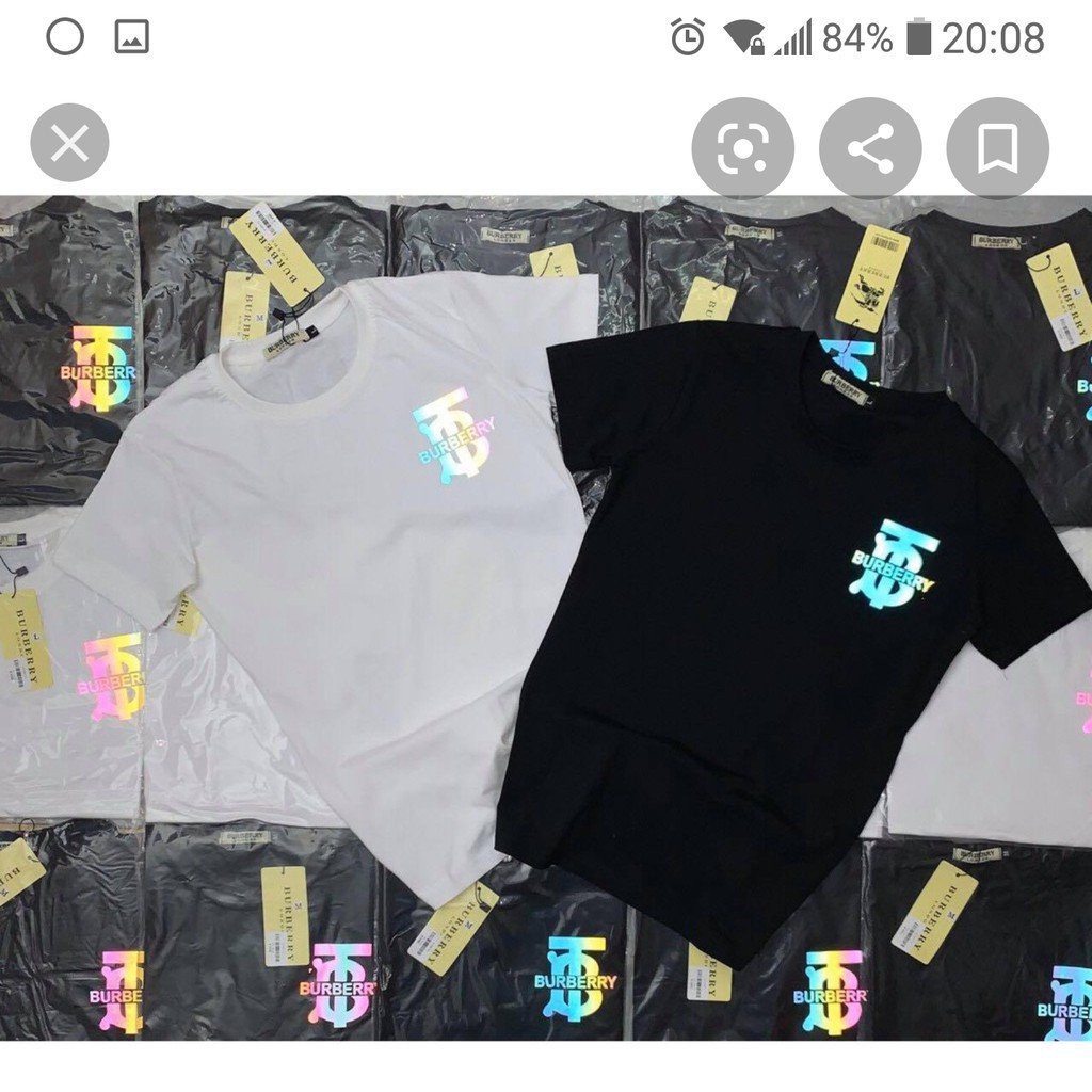 ÁO THUN NHŨ BẠCUNISEX IN CHỮ BURBERRY Áo phông cotton chất đẹp mát, áo unisex, áo phông trắng đen | BigBuy360 - bigbuy360.vn