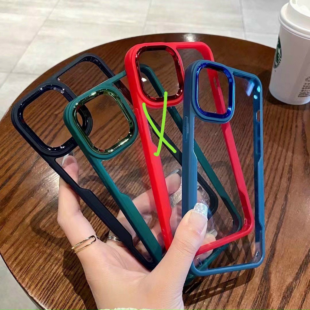 Ốp lưng trong, Viền silicon, Có bảo vệ camera