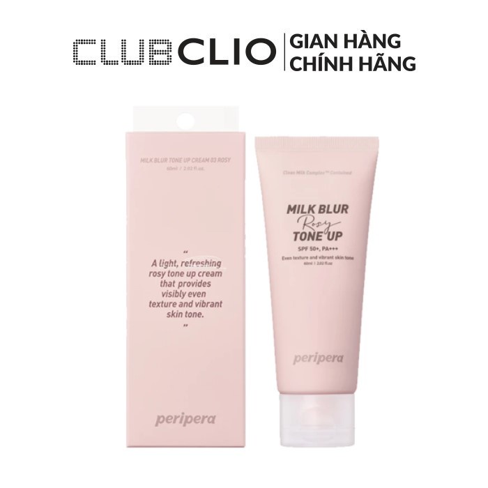 Kem Lót Nâng Tông Da Peripera Milk Blur Rosy Tone Up Cream 60Ml
