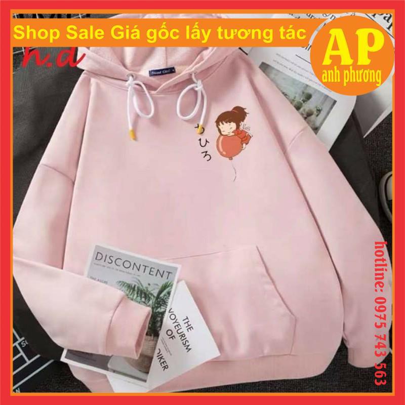 Áo hoodie cô gái thổi bóng💝Chất liệu nỉ bông💝form thụng nam nữ kiểu dáng unisex💝có túi bụng và dây rút mũ