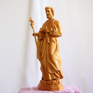 Thánh Giuse chống gậy. KT 15cm