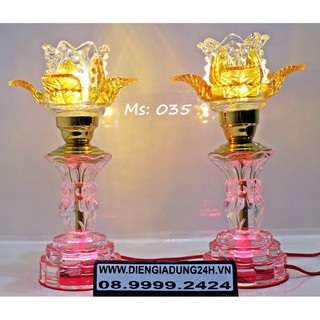 ĐÈN THỜ PHA LÊ CAO CẤP 035 (27 CM) 1 CẶP