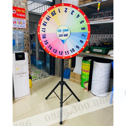Vòng quay trúng thưởng, Vòng quay may mắn, 2 KT, trưng bày tại các sự kiện khai trương, tạo hiệu ứng thu hút KH