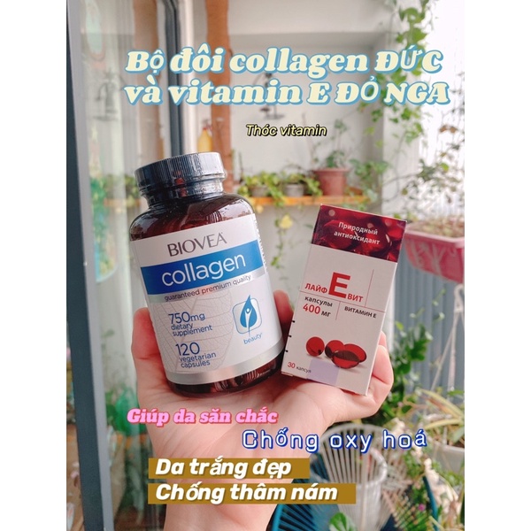 Vitamin E đỏ 400mg lọ thuỷ tinh | Thế Giới Skin Care