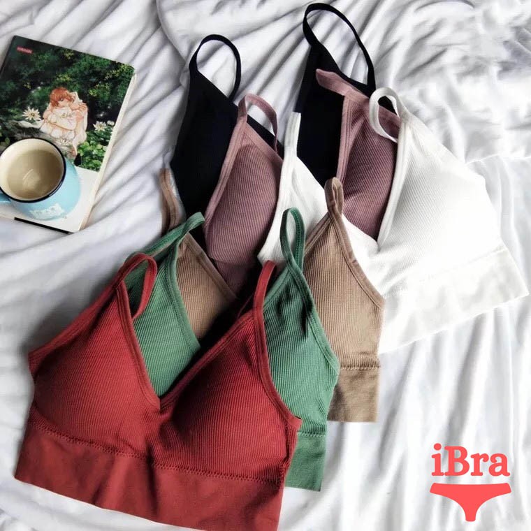 Áo bra hai dây len gân tăm FreeSize khoét lưng chữ u gợi cảm thon thả có đệm nâng ngực chất đẹp siêu hot SBR01 | BigBuy360 - bigbuy360.vn