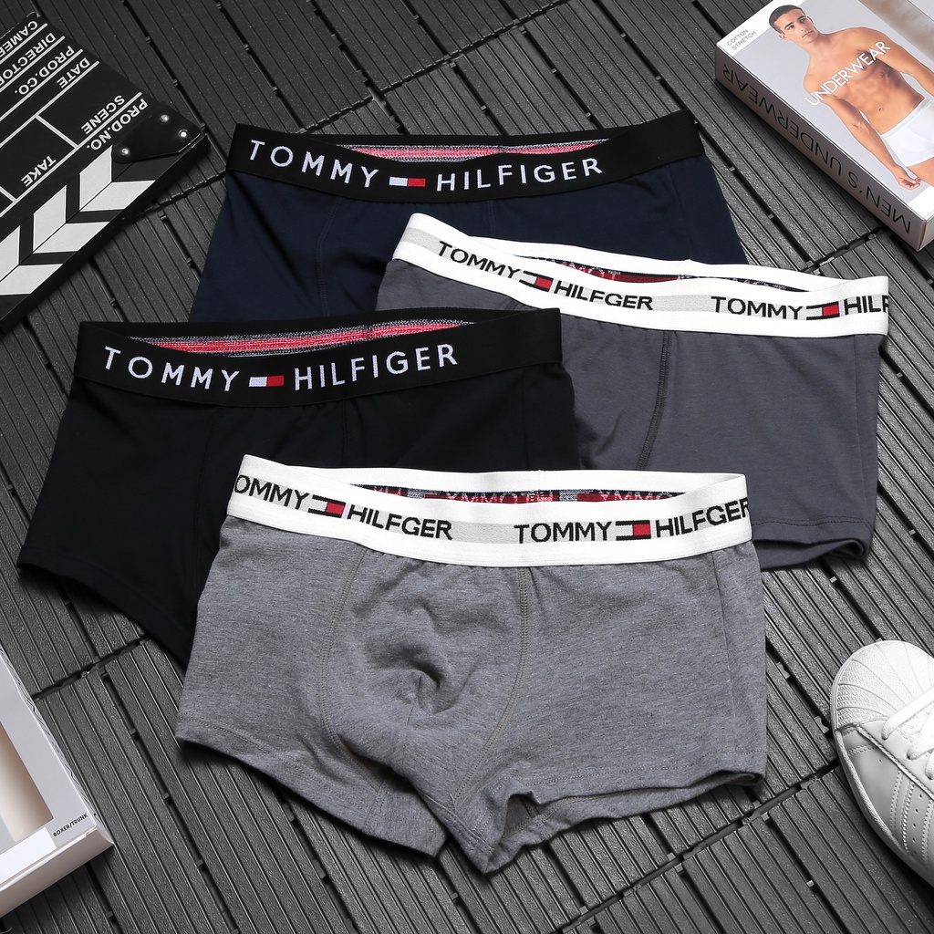 Quần lót Boxer nam cotton quần sịp xì đùi nam cạp cao thời trang cao cấp TM002
