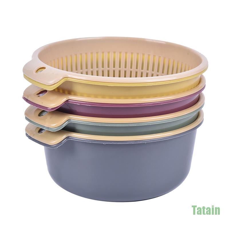 Rổ rửa trái cây và rau củ hai lớp có thể tháo rời