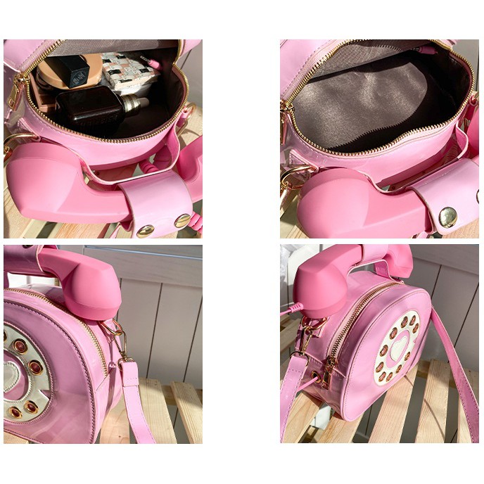 Túi đeo chéo độc lạ hình chiếc điện thoại bàn