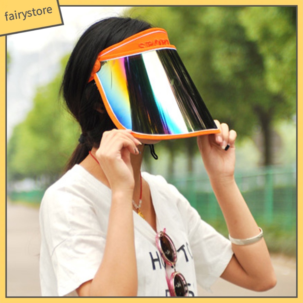 Mũ Che Nắng Unisex Mặt Kính Phản Quang Bảo Vệ Chống Tia UV Khi Chơi Thể Thao Ngoài Trời