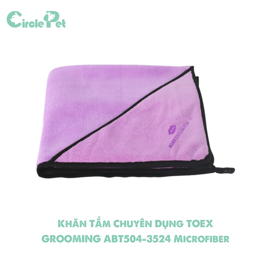 Khăn Tắm Chuyên Dụng Cho Thú Cưng TOEX GROOMING ABT504-3524 Microfiber Thấm Hút Tốt - Circle Pet