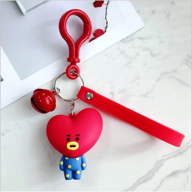 Móc Khóa Hình Chuông Hoạt Hình Dễ Thương