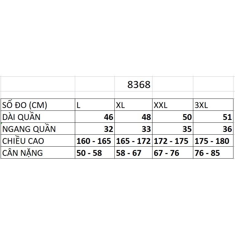 Quần short thể thao nam chất liệu Poli 2 da dày mịn 8368