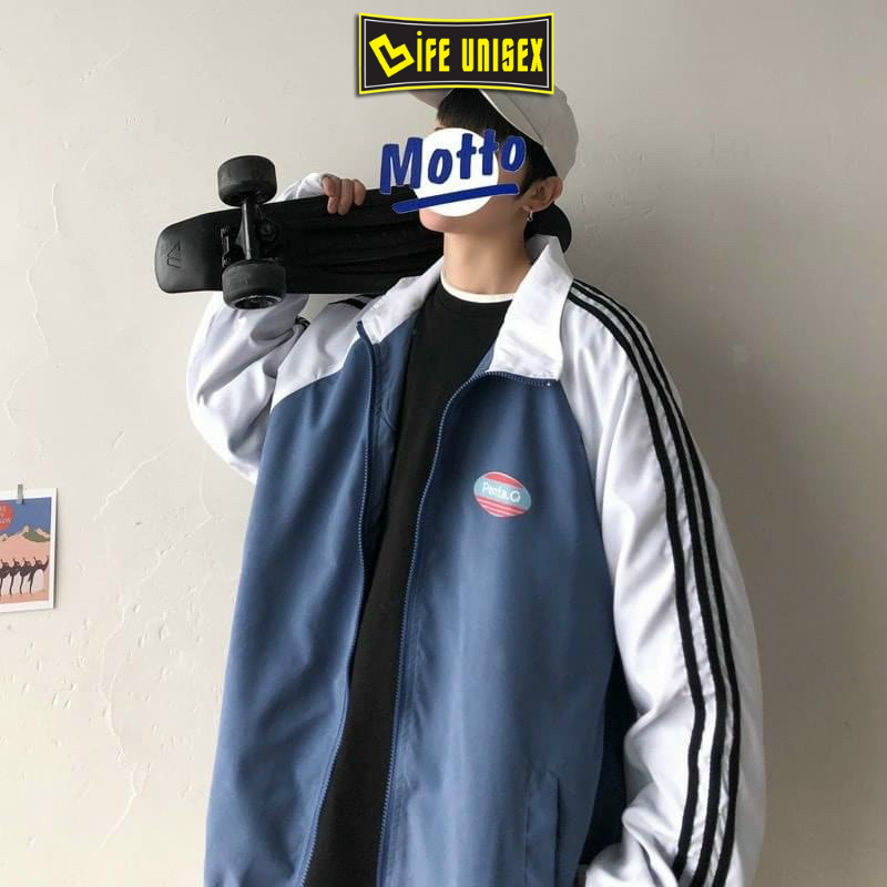 Áo Khoác Dù 2 Lớp PENTA.Q Ulzzang Nam Nữ Unisex Form Rộng Bomber Jacket - LIFE UNISEX