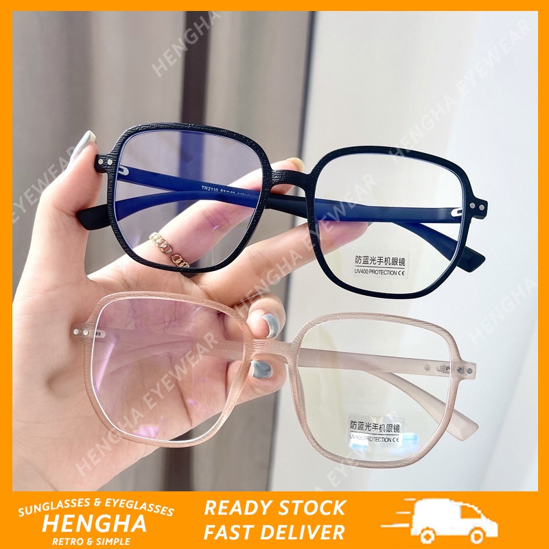 Mắt kính gọng vuông chống bức xạ phong cách Hàn Quốc thời trang cho nam nữ