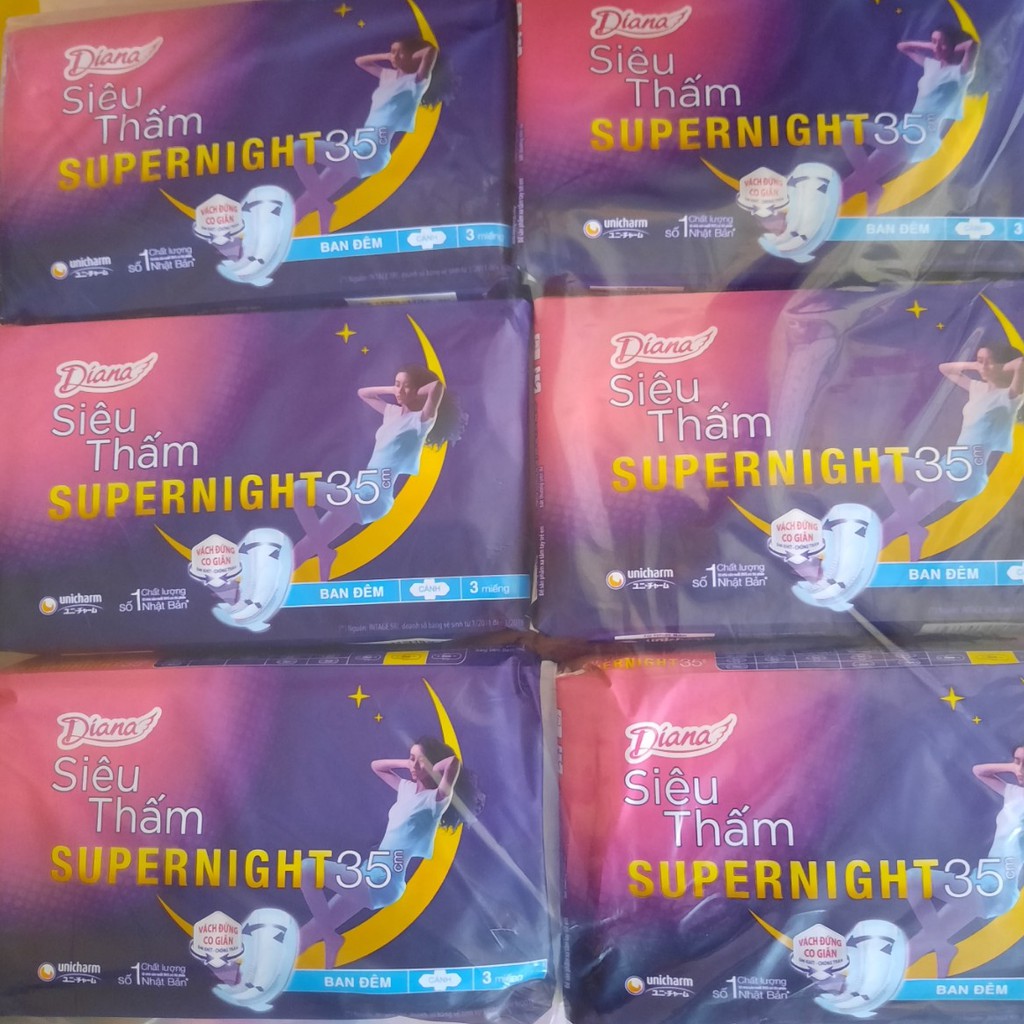 Băng vệ sinh Diana SuperNight 35cm