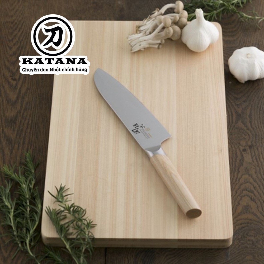 Dao bếp Nhật cao cấp KAI 10000CL Santoku - Dao thái đa năng AE5254 (165mm)