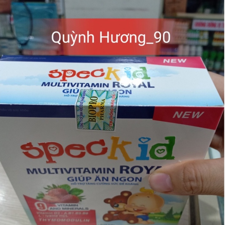 SPECKID Multivitamin Royal giúp bé ăn ngon,tăng sức đề kháng