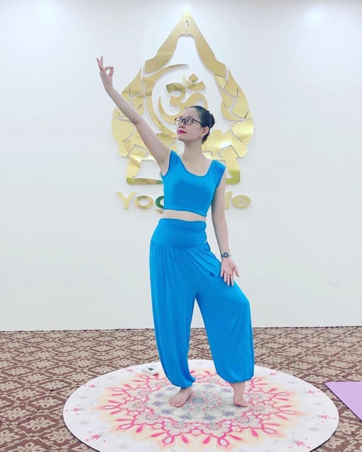 Bộ đồ tập Yoga, múa bụng dáng Alibaba hàng Yborn cao cấp