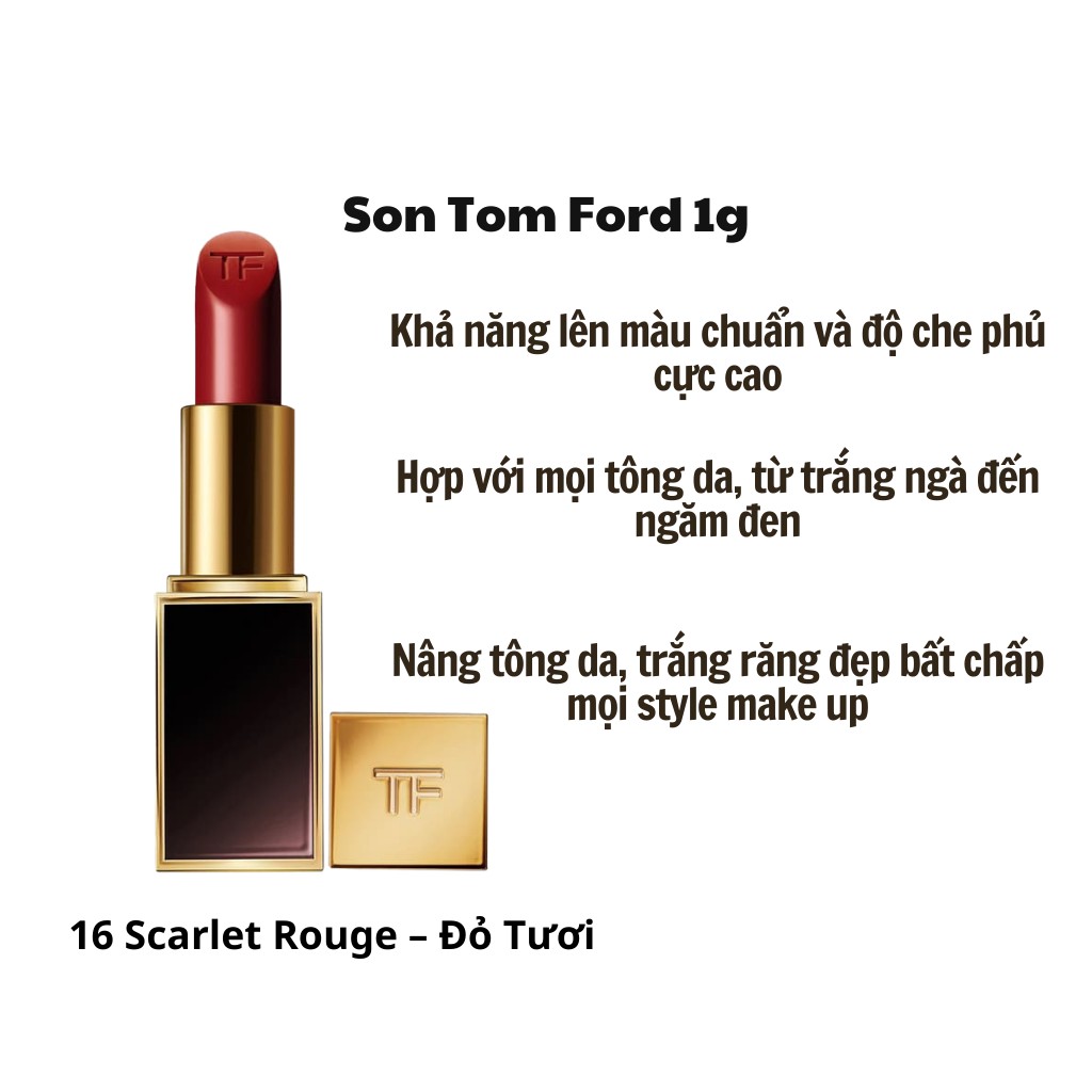 Son Tom Ford minisize 1g mềm mượt