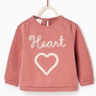 Áo nỉ da cá Zara Heart