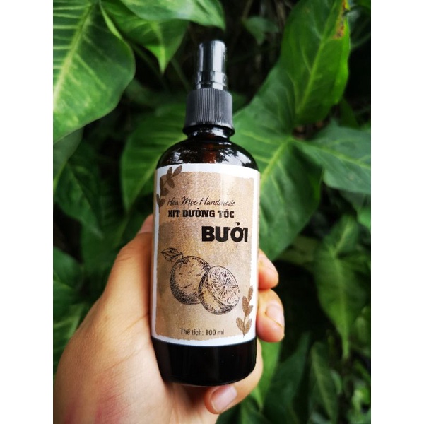 Xịt dưỡng tóc Bưởi hương nhu Nhung Mộc Handmade chai 100ml