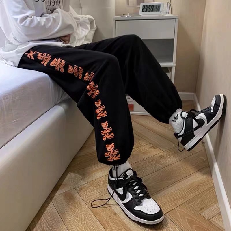 Quần ống rộng phong cách hip hop thời trang đường phố Hàn Quốc cho nam 【M-5XL】