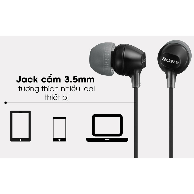 Tai nghe Sony In-ear MDR-EX15AP - Hàng chính hãng