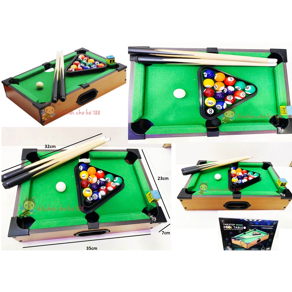 Bàn Bi A mini cho trẻ em size lo   36cmx24cm bằng gỗ cực đẹp
